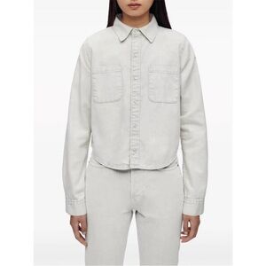 RE/DONE press-fastening denim shirt in quartz